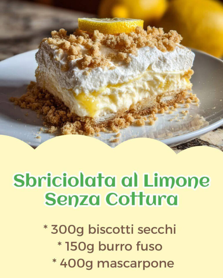 Sbriciolata al Limone Senza Cottura