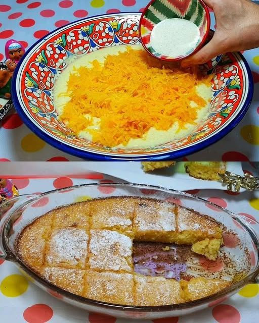 Torta di zucca e semolino con kefir