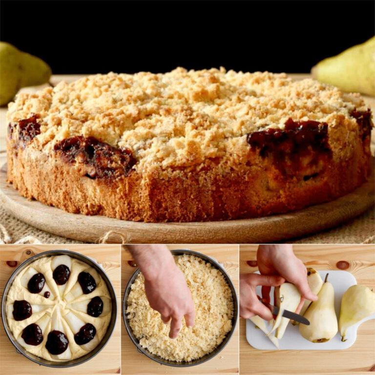 Torta crumble alle pere