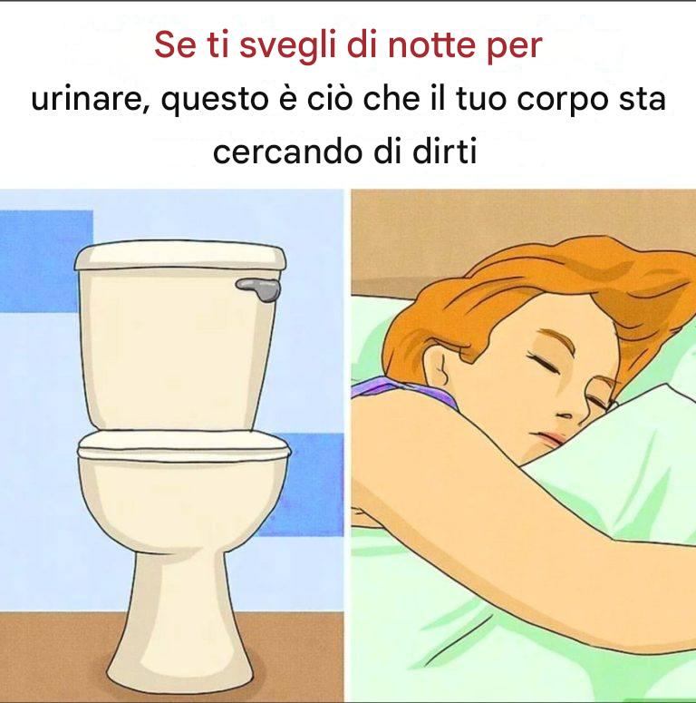 Se ti svegli di notte per urinare, questo è ciò che il tuo corpo sta cercando di dirti.