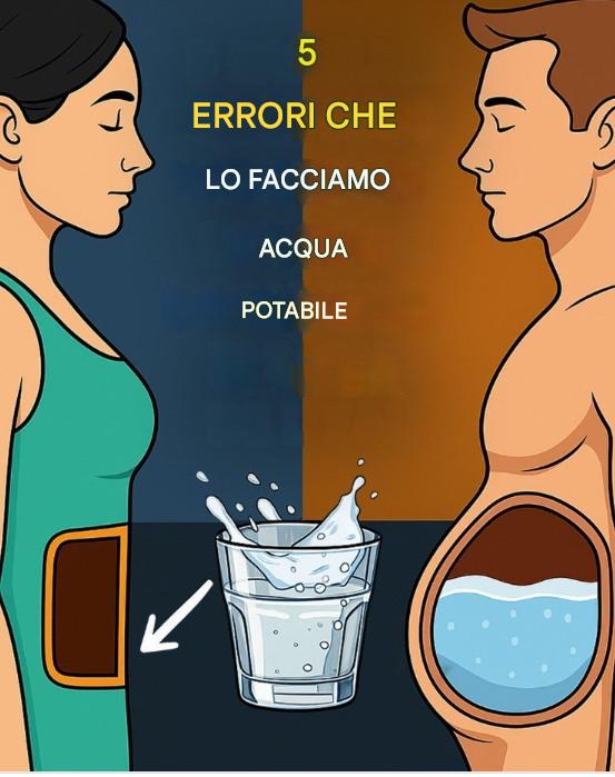 5 ERRORI CHE COMMETTIAMO QUANDO BENIAMO ACQUA