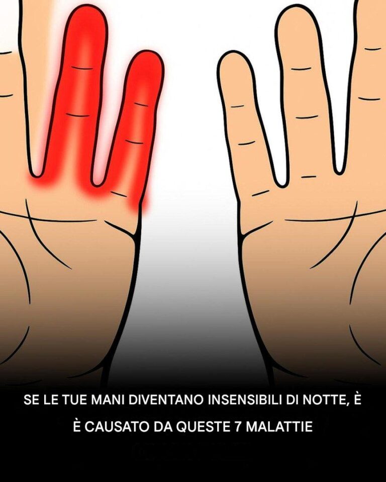 Perché le mani si intorpidiscono di notte?