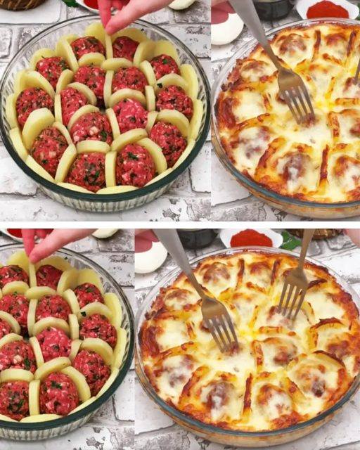 Polpette Con Patate E Salsa Bianca