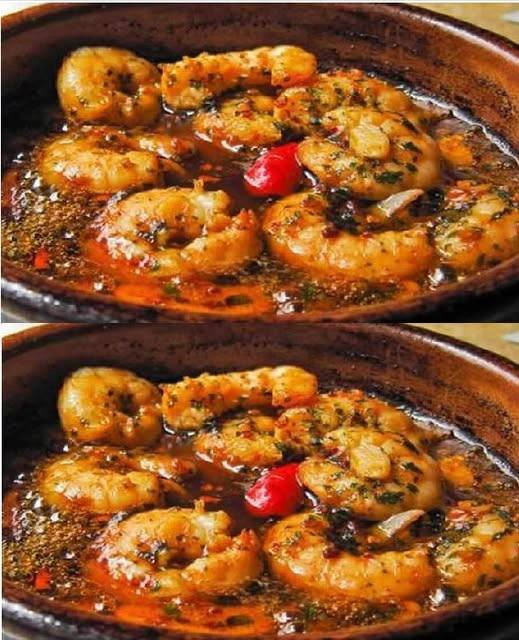 Ricetta veloce di gamberi saltati con aglio e prezzemolo