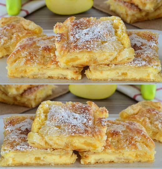 Fette di budino di mele con un potenziale di dipendenza!