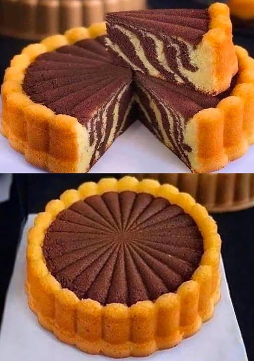Torta marmorizzata al cioccolato molto semplice