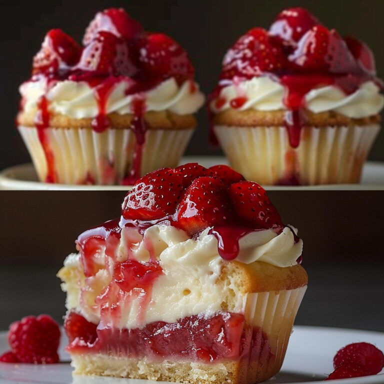 Cupcakes Cheesecake Alla Fragola
