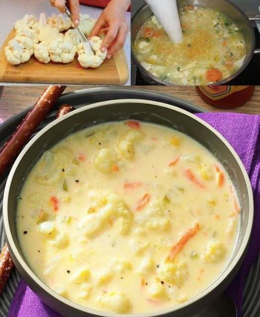 Zuppa di cavolfiore, sana e super gustosa