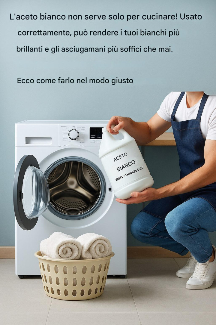 Aceto bianco: l'arma segreta per bianchi più brillanti e asciugamani più soffici!