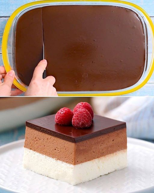 Cheesecake al triplo cioccolato senza cottura