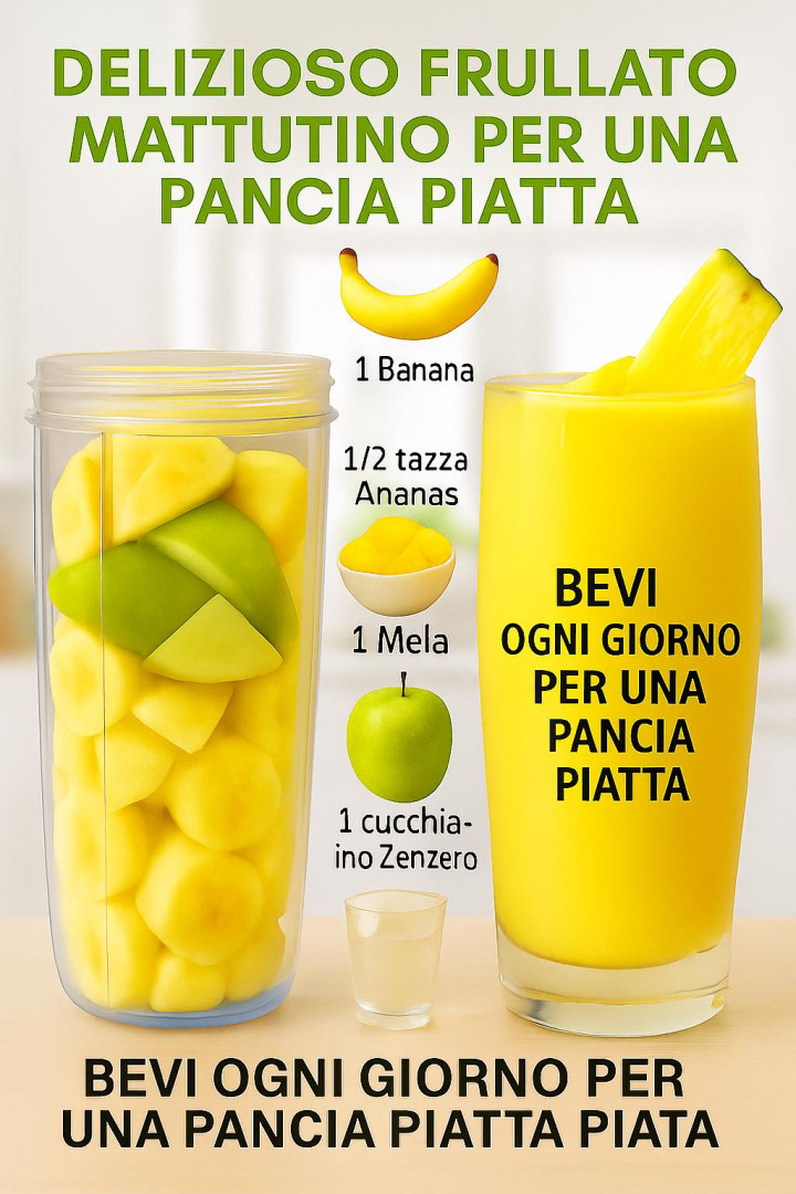 Frullato mattutino per una pancia piatta