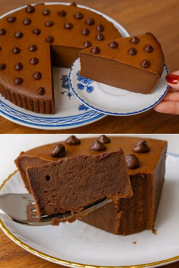 Torta al cioccolato fondente con yogurt greco e banana