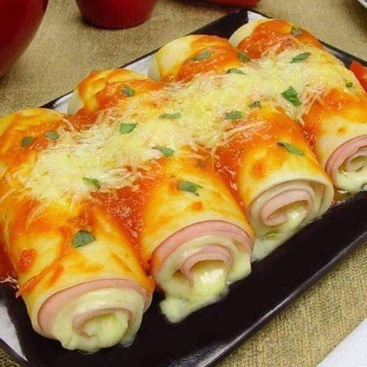 Rotolo di lasagna molto appetitoso🍝