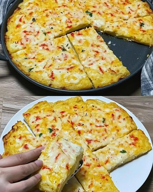 4 patate, 3 uova, latte, farina e mozzarella!