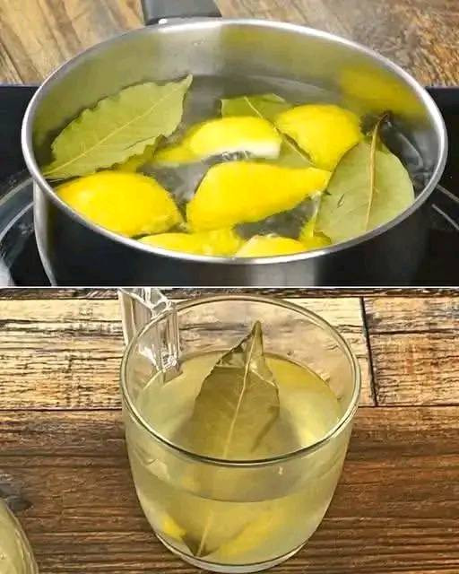 Tisana sgonfia pancia con alloro e limone