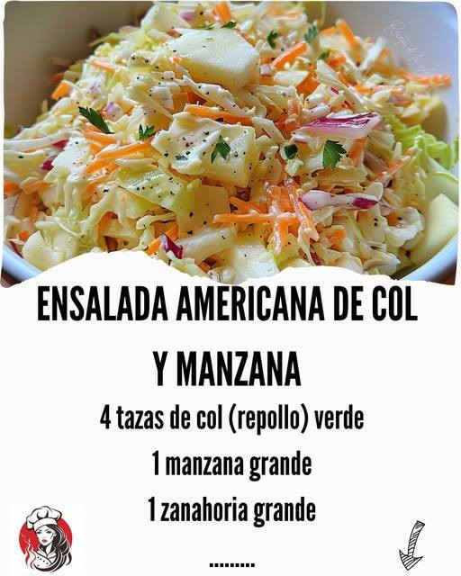 Ensalada Americana de Col y Zanahoria (tipo KFC):