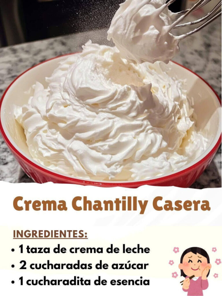 Crema Chantilly Casera: