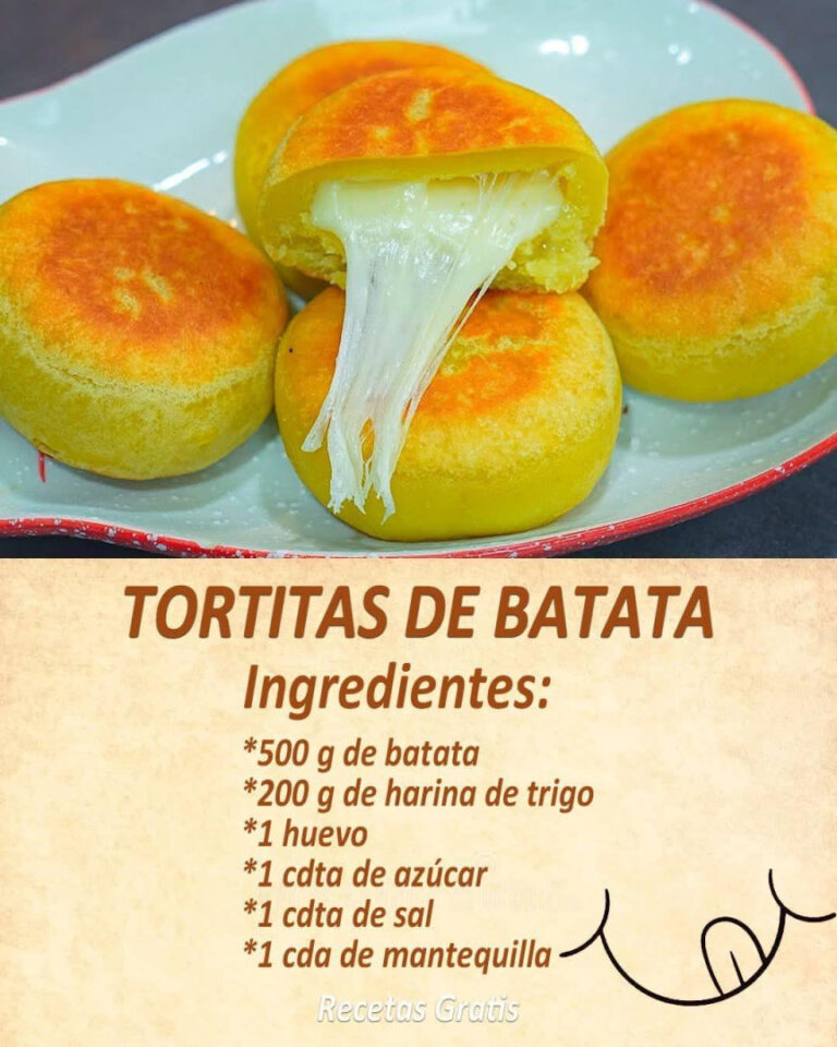TORTITAS DE BATATA RELLENAS DE QUESO: