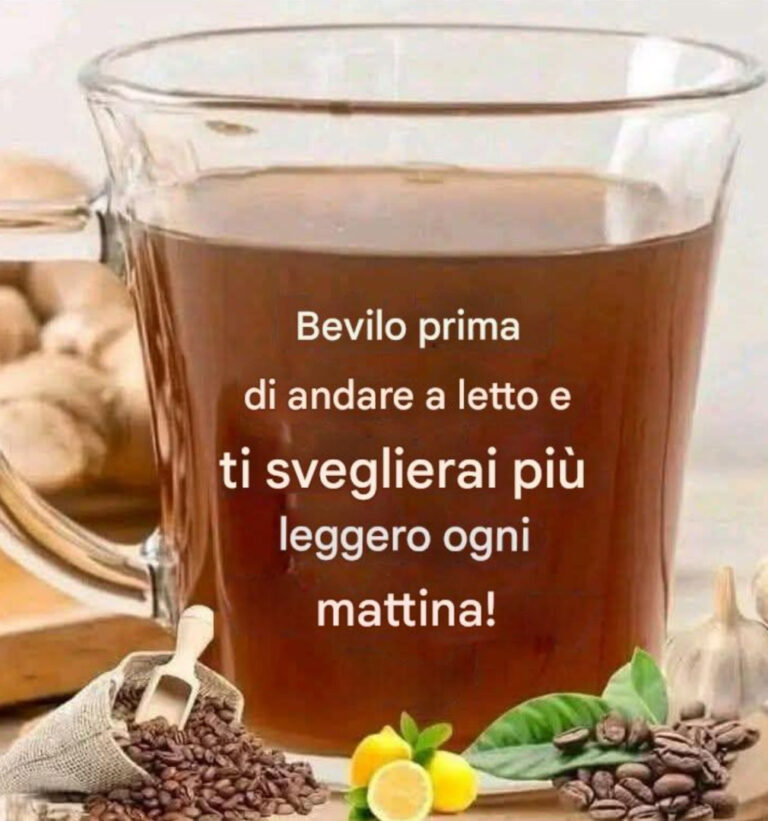 👌👌Ti meriti di svegliarti più leggero ogni giorno! Bevi questo prima di andare a letto!