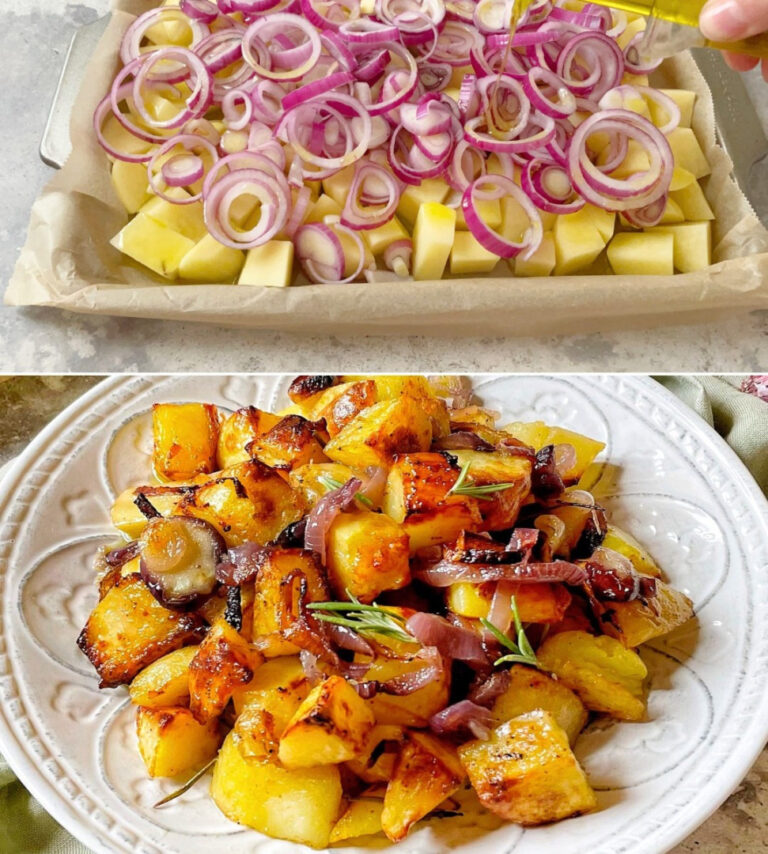Patate e cipolle al forno
