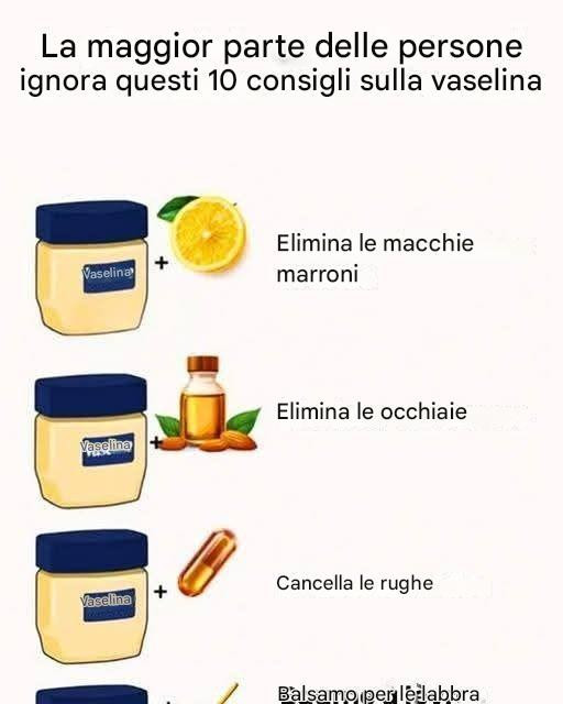 10 consigli con la vaselina