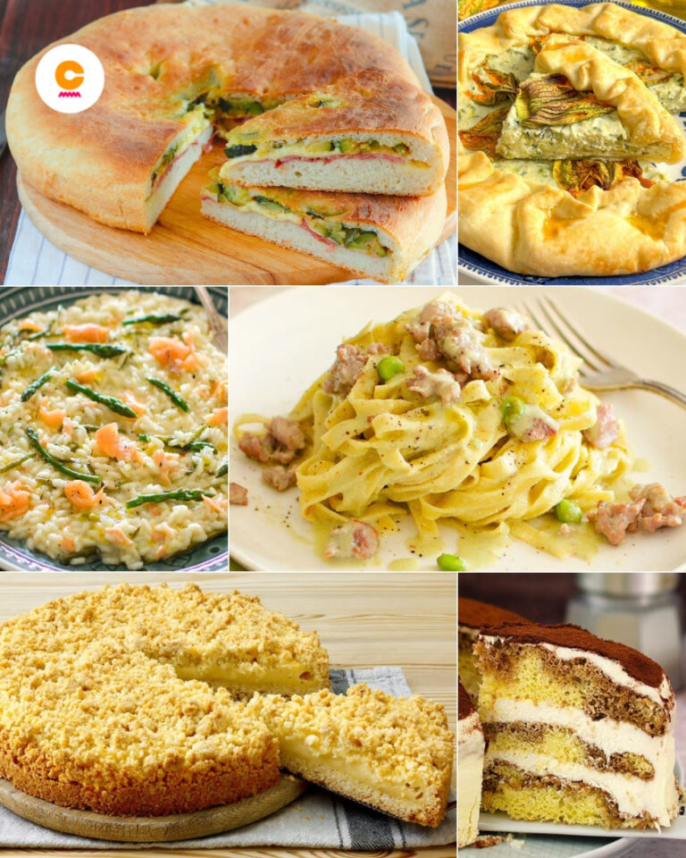 In alto a sinistra: Focaccia ripiena