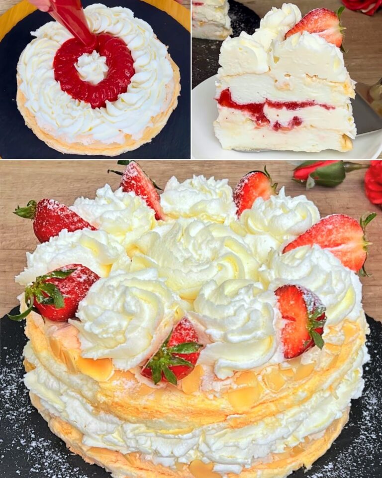 🎂 Ricetta della Torta alla Crema di Fragole (come in foto)
