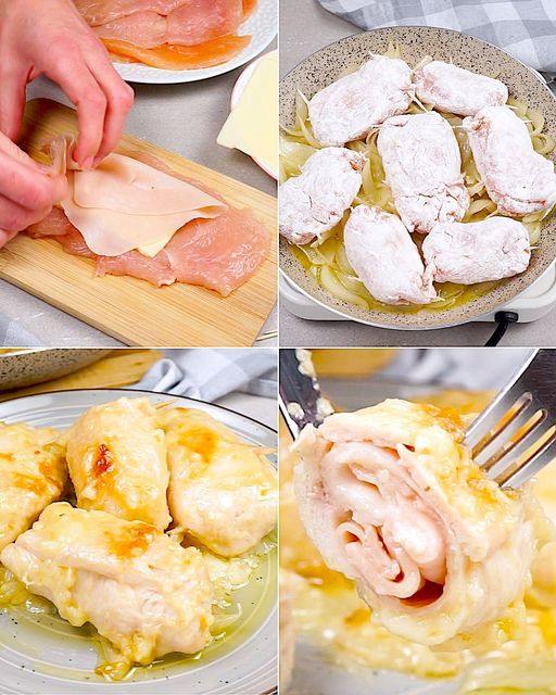 Involtini di pollo in umido: cremosi e dal gusto unico!