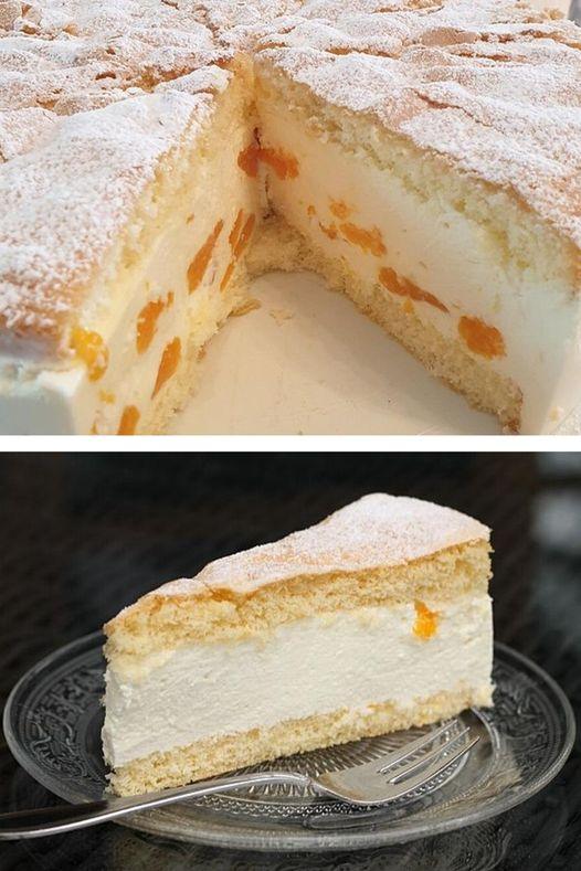 Torta alla crema di formaggio con mandarini