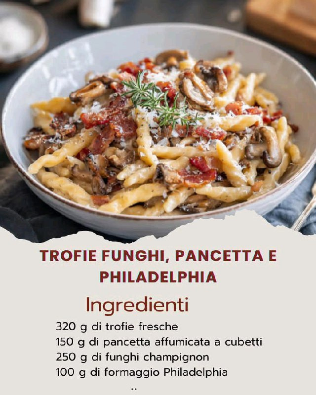 rofie Cremose con Funghi e Pancetta: la Coccola Perfetta in Tavola”