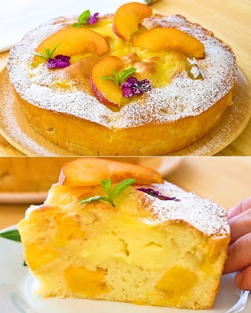 Torta pesche e panna: il dessert umido e goloso