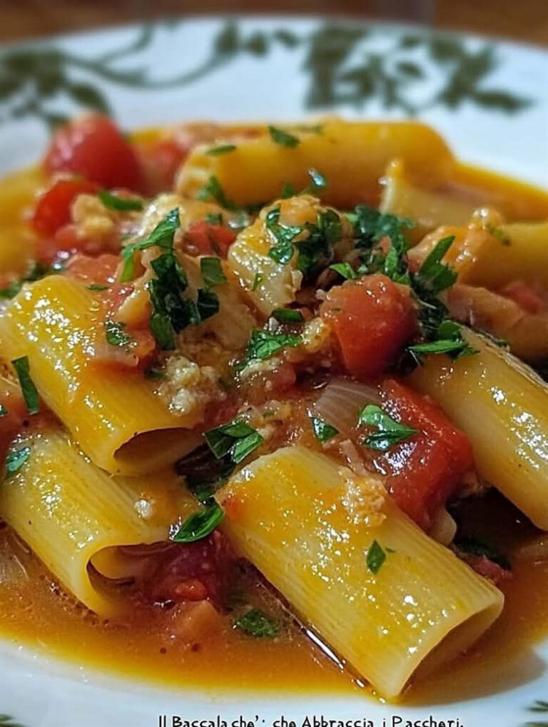 Il Baccalà che Abbraccia i Paccheri: un viaggio di sapori autentici! 