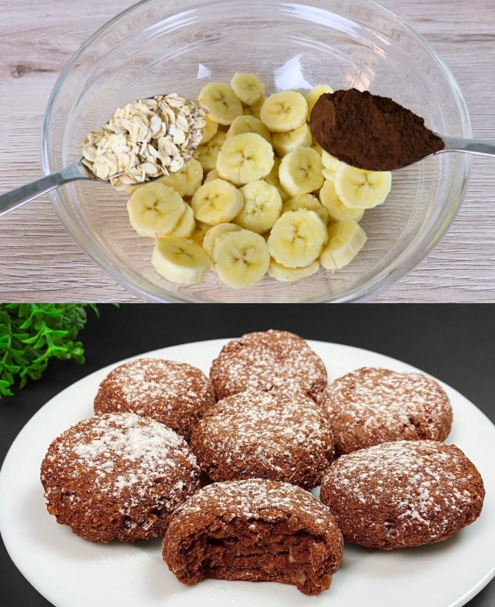 Sformato di farina d’avena e banana al cacao