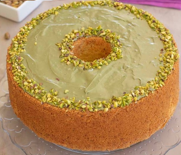 Chiffon cake al pistacchio