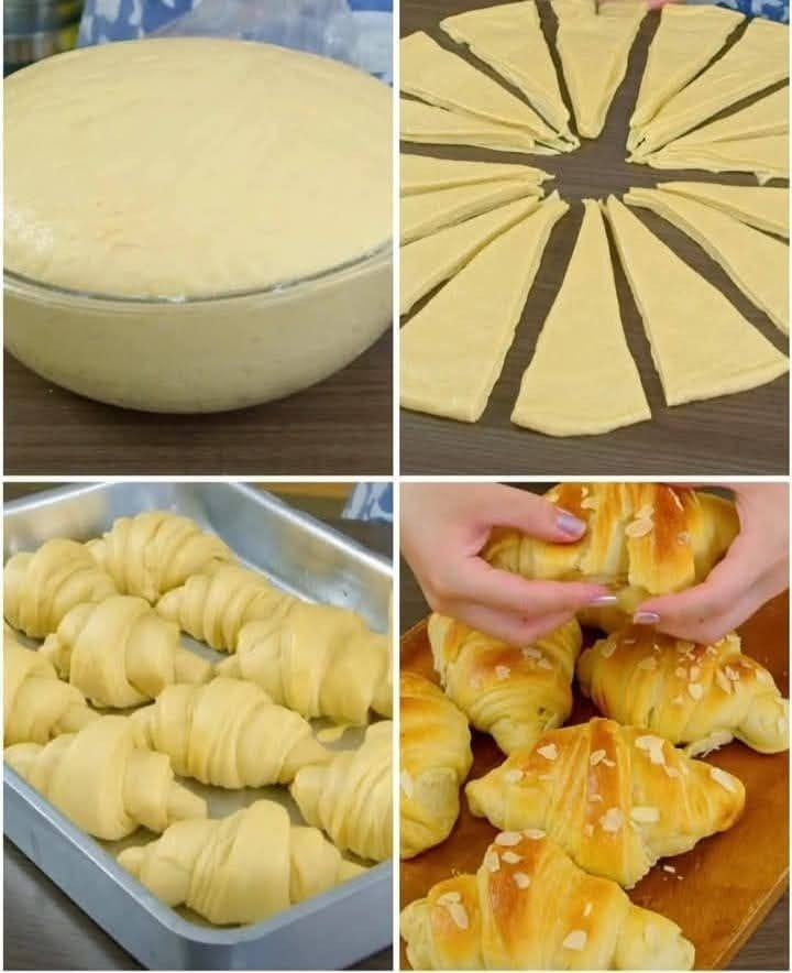 Receta de como hacer croissant de una manera fácil: