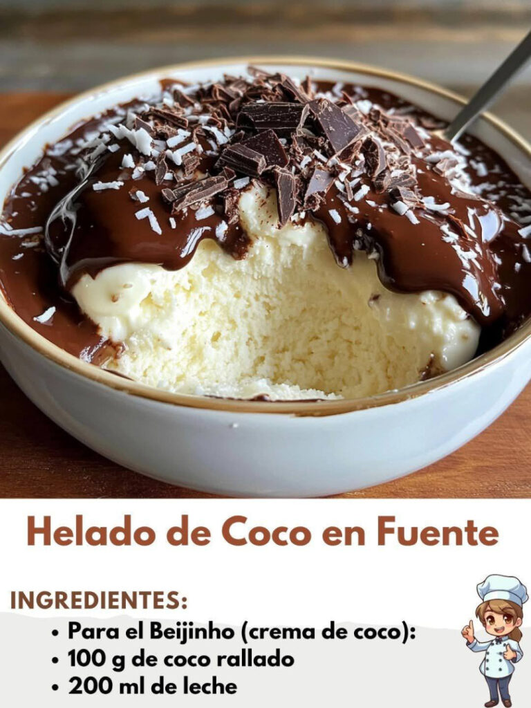 Helado de Coco en Fuente: