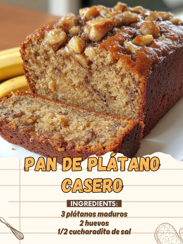 Pan de Plátano Casero