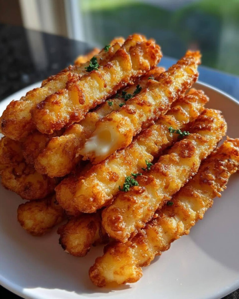 Palitos De Queso Y Papa Húngaros Crujientes: