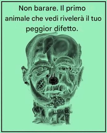 Non barare, eh! il primo animale…