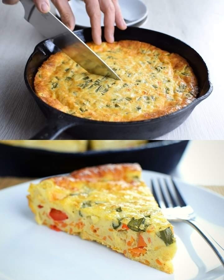 Quiche per la colazione senza crosta da preparare in anticipo