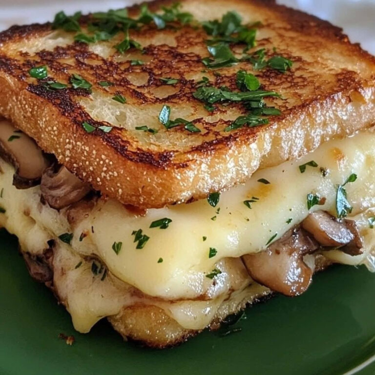Croque ai funghi e formaggio fuso