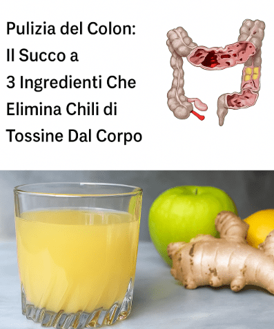 Succo detox per il colon: mele, zenzero e limone per eliminare le tossine
