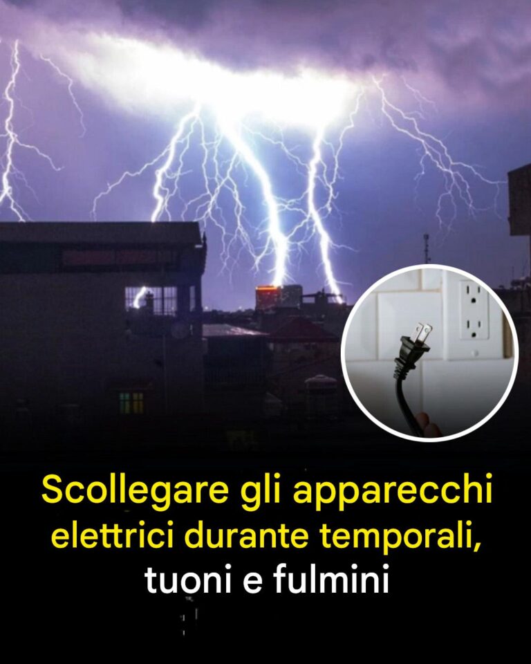 Apparecchi elettrici da staccare in caso di temporali, tuoni e fulmini
