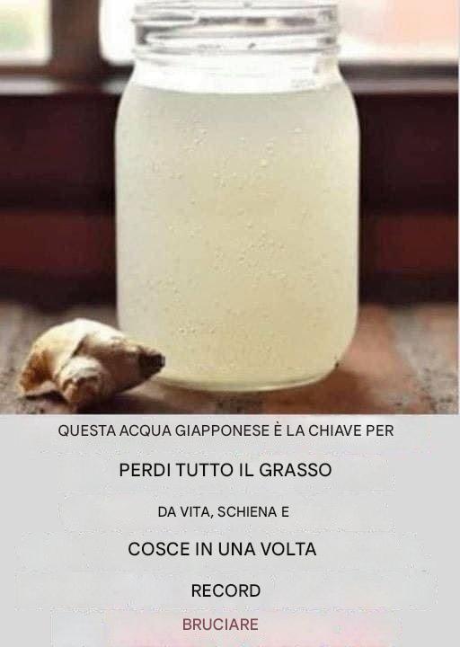 Acqua allo zenzero: la bevanda più sana per bruciare il grasso da pancia, collo, braccia, schiena e cosce!