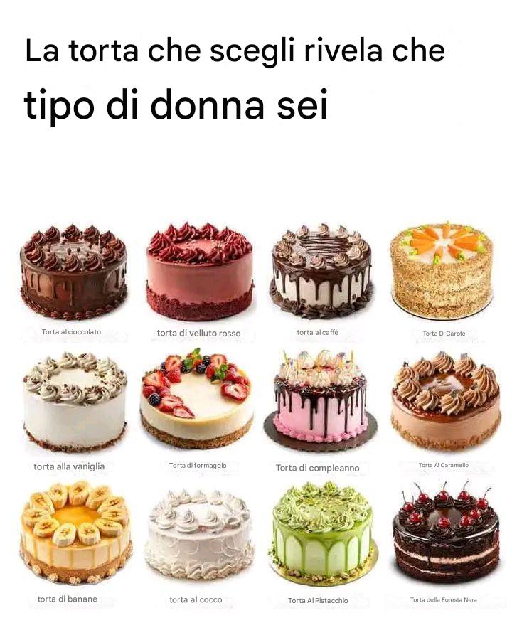 La torta che sceglierai rivelerà che tipo di donna sei