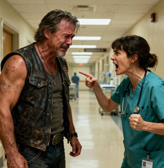 Il direttore di un ospedale ha proibito a un motociclista di vedere un neonato morente finché non si fosse tolto il giubbotto.