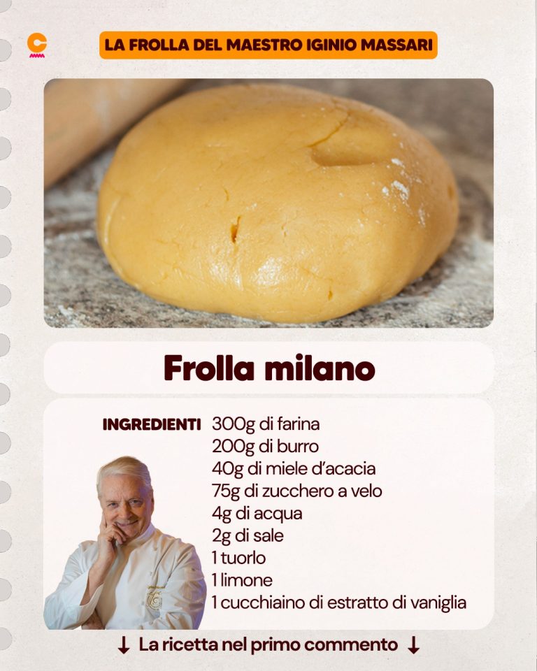 Frolla Milano: la ricetta della base per biscotti e crostate firmata da Iginio Massari