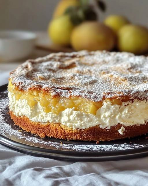 Torta di Ricotta e Pere