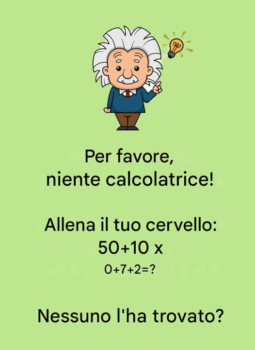 Evita di usare la calcolatrice e allena invece il cervello