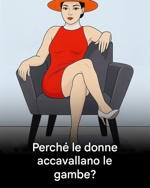 Perché le donne accavallano le gambe quando sono sedute?